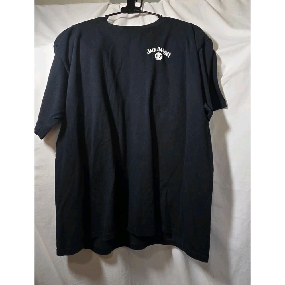 Mens Black Jack Daniels T-shirt old NO 7 size XL